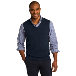 SW2860 - Mens V-Neck Sweater Vest- River Blue Navy